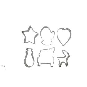 KISZÚRÓ SZETT 6DB-OS KARÁCSONYI 7,5X5,5X2,5CM