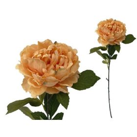 MŰVIRÁG BAZSARÓZSA SZÁLAS RÓZSA 85CM BARACK SZÍNŰ