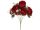 MŰVIRÁG RÓZSA CSOKOR 45CM PIROS SZÍNŰ