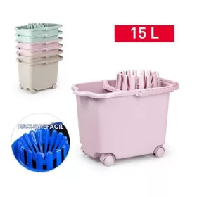 FELMOSÓVÖDÖR GURULÓS SZÜRKE 15L