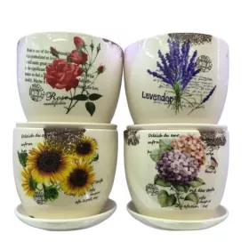 VIRÁGCSERÉP KERÁMIA 12,5X10,5CM