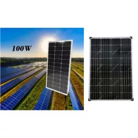   Napelem Panel 100W – Kültéri Napenergia Modul Akkumulátor Töltéshez