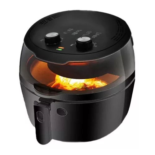 Nineshield Air Fryer 8L 1500W – Légkeveréses Sütő Forgó Lapáttal, Olaj Nélküli Főzéshez