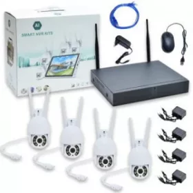   Smart NVR Kit – 4 csatornás, digitális kamerarendszer, 4 HD kamerával
