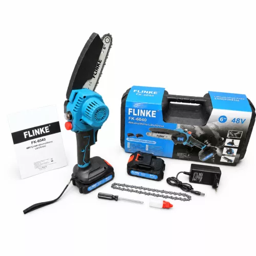 FLINKE FK-6040 Akkus láncfűrész 6" 2 db akkuval 48 V