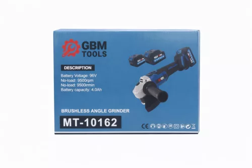 GBM TOOLS MT-10162 Akkumulátoros sarokcsiszoló 96 V
