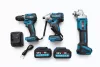GBM TOOLS MT-10165 Akkumulátoros 3 db-os szerszámkészlet 96 V fúró ütvecsavarozó sarokcsiszoló