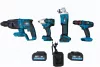 GBM TOOLS MT-10167 Akkumulátoros 4 db-os szerszámkészlet 96 V fúró ütvefúró ütvecsavarozó sarokcsiszoló