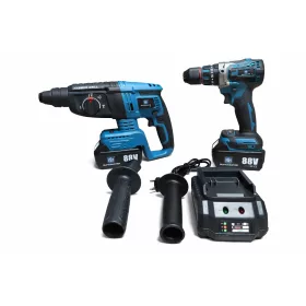   SUPAMASTER SM-1033 Akkus Fúró és Ütvefúró Szett 88V – Komplett Szerszámkészlet