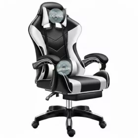   Likeregal 920 Gamer Szék – Lábtartóval és Masszázs Funkcióval, Fehér Ergonomikus Szék