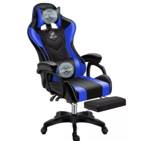   Likeregal 920 Gamer Szék – Lábtartóval és Masszázs Funkcióval, Kék Ergonomikus Szék