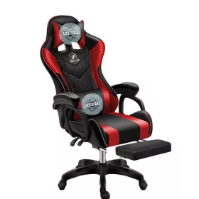   Likeregal 920 Gamer Szék – Lábtartóval és Masszázs Funkcióval, Piros Ergonomikus Szék