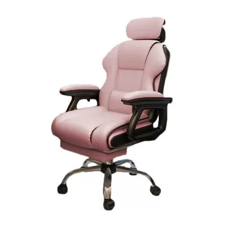 GamerElegance Gamer Szék Lábtartóval – Pink Gaming Szék Ergonomikus Kialakítással
