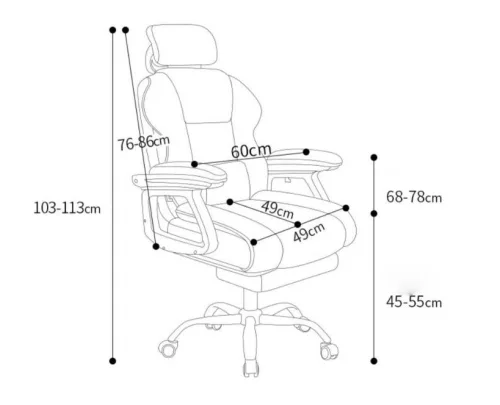 GamerElegance Gamer Szék Lábtartóval – Pink Gaming Szék Ergonomikus Kialakítással