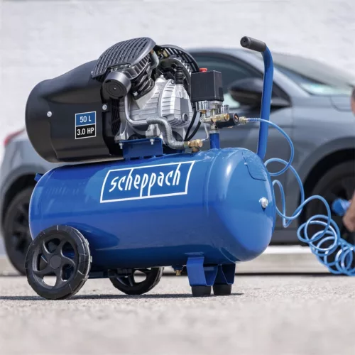 Scheppach HC 53 DC olajkenésű kéthengeres kompresszor 50 l