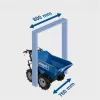 Scheppach DP 3000 - kerekes 4 x 4 meghajtású minidömper mechanikus billenéssel és 300 kg-os terheléssel 