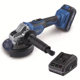   Scheppach BC-AG125-X-SET S akkus 20V IXES sarokcsiszoló indukciós motorral (2Ah akkuval és 2,4A töltővel)