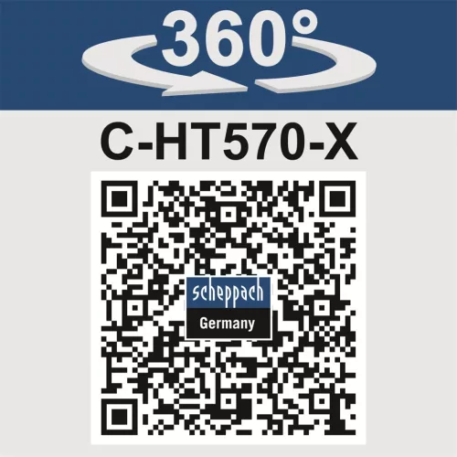Scheppach C-HT570-X - SET S akkus sövényvágó IXES 20 V (2 Ah akkuval és 2,4A töltővel)