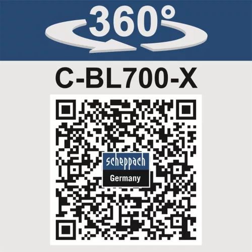 Scheppach C-BL700-X-S SET akkus lombfúvó IXES 20V (2Ah akkuval és 2,4A töltővel)