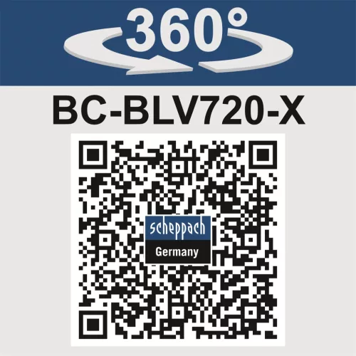 Scheppach BC-BLV720-X-SET S2 2x20V IXES akkus lombszívó/-fúvó 4 az 1-ben (2 db 2Ah akkuval és 2,4A dupla töltővel)