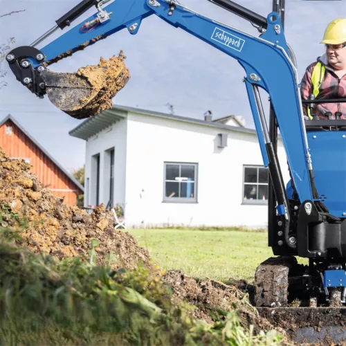 Scheppach EXC 1400 mini forgó kotrógép