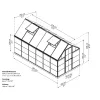 Palram - Canopia Hybrid 6x12 polikarbonát üvegház