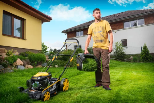 Riwall PRO RPM 5135 önjáró benzinmotoros multifunkciós fűnyíró 4 az 1-ben