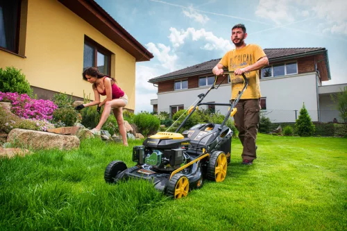 Riwall PRO RPM 5135 önjáró benzinmotoros multifunkciós fűnyíró 4 az 1-ben