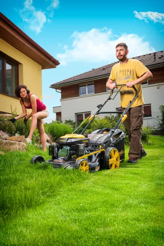 Riwall PRO RPM 5135 önjáró benzinmotoros multifunkciós fűnyíró 4 az 1-ben