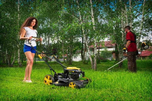 Riwall PRO RPM 5135 önjáró benzinmotoros multifunkciós fűnyíró 4 az 1-ben