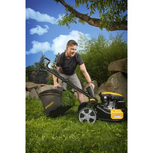 Riwall PRO RPM 5155 V PRO önjáró benzinmotoros multifunkciós fűnyíró 4 az 1-ben állítható sebességgel