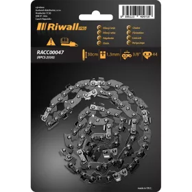   Riwall PRO 3/8" 1,3 mm-es fűrészlánc (12"-os vezetőlemez) 44 láncszem RPCS 2630-hoz