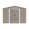 Riwall PRO RMSA 12x10 Brown fém kerti tároló 3 x 3,7 m nyeregtetővel (barna)