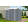 Riwall PRO RMSP 6x8 antracit fém kerti tároló 2,4 x 1,8 m lapostetővel (antracit)