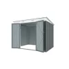 Riwall PRO RMSP 6x8 antracit fém kerti tároló 2,4 x 1,8 m lapostetővel (antracit)