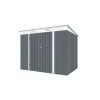 Riwall PRO RMSP 6x8 antracit fém kerti tároló 2,4 x 1,8 m lapostetővel (antracit)