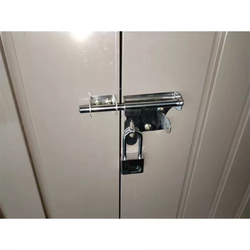 Riwall PRO RMSP 6x8 brown fém kerti tároló 2,4 x 1,8 m lapostetővel (barna)
