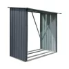 Riwall PRO RMWS 3x7 Anthracite tűzifatároló lejtős tetővel 2 x 1,5 m (antracit)