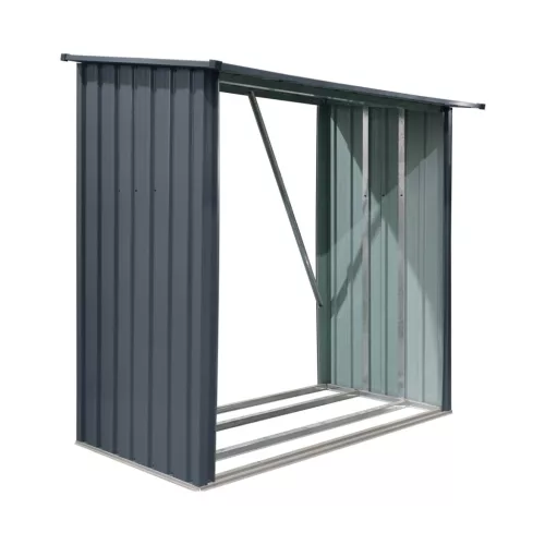 Riwall PRO RMWS 3x7 Anthracite tűzifatároló lejtős tetővel 2 x 1,5 m (antracit)