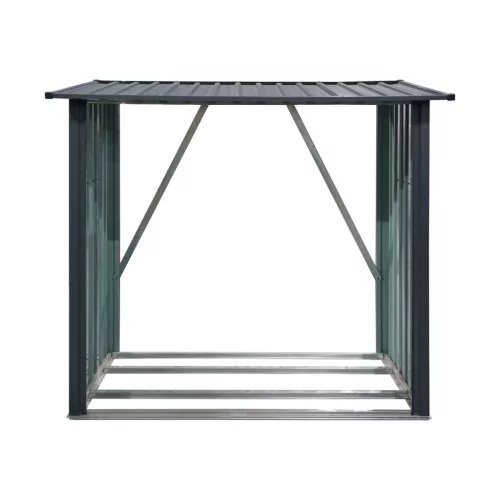 Riwall PRO RMWS 3x7 Anthracite tűzifatároló lejtős tetővel 2 x 1,5 m (antracit)