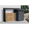 Riwall PRO RMWS 3x9 Anthracite tűzifatároló fészerrel 2,7 x 1,6 m (antracit)