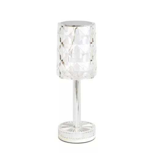 Asztali lámpa - átlátszó - állítható színhőm, fényerő - akkumulátoros - USB