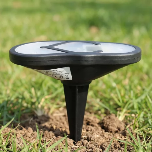 Leszúrható szolár lámpa - strandpapucs - hidegfehér - 12,7 x 8,5 cm