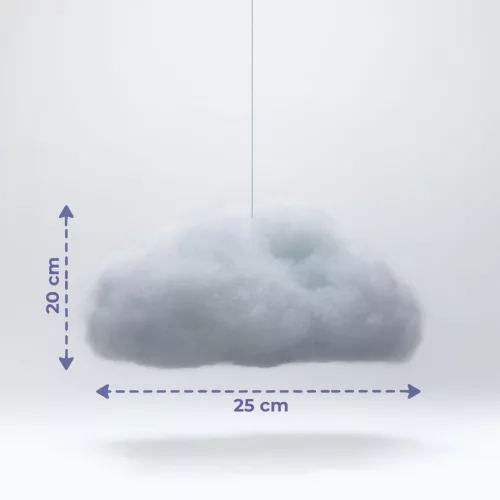 Varázs felhő lámpa - 16 RGB LED - 3 x AAA - 25 x 20 x 15 cm