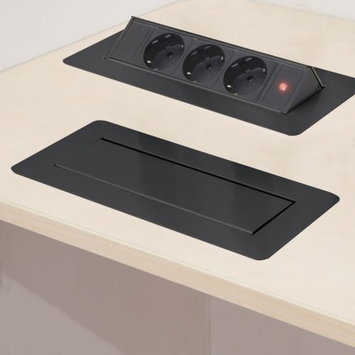 Rejtett elosztó - 3-as - Felnyíló kivitel - fekete