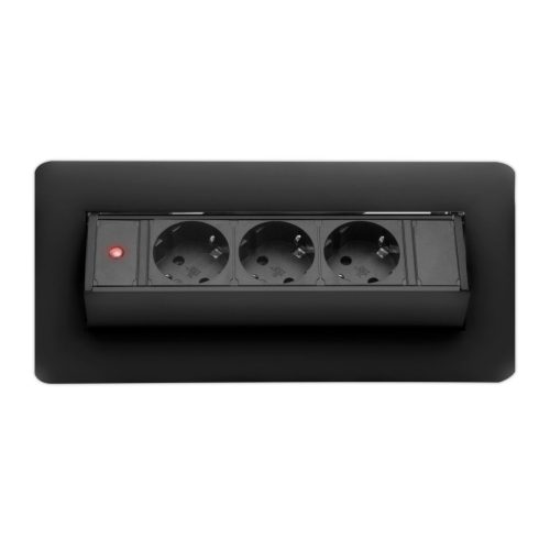 Rejtett elosztó - 3-as - Felnyíló kivitel - fekete