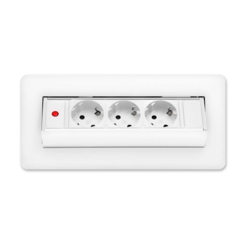 Rejtett elosztó - 3-as - Felnyíló kivitel - fehér