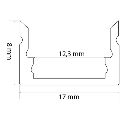 LED alumínium profil sín