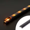 LED aluminium profil takaró búra - fekete - 1000mm (41010/41011hez)
