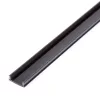 LED aluminium profil takaró búra - fekete - 1000mm (41010/41011hez)